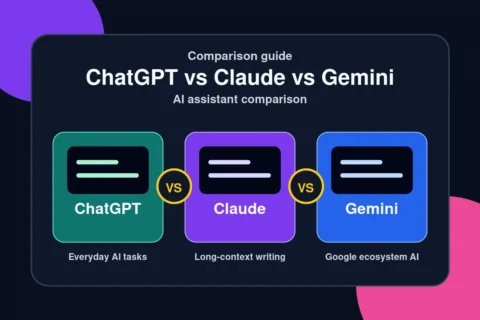 ChatGPT vs Claude vs Gemini comparison — everyday AI tasks, long-context writing, and Google ecosystem AI