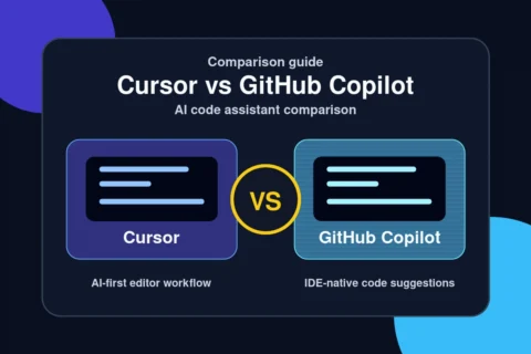 Cursor vs GitHub Copilot comparison — AI-first editor workflow versus IDE-native code suggestions