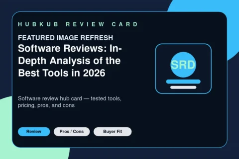 Software Reviews: In-Depth Analysis of the Best Tools in 2026 — editorial review card showing the product category, key review criteria, and buyer-fit signals
