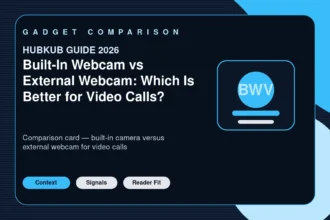 Built-In Webcam vs External Webcam: Which Is Better for Video Calls? — editorial featured image showing the topic context, key signals, and reader intent