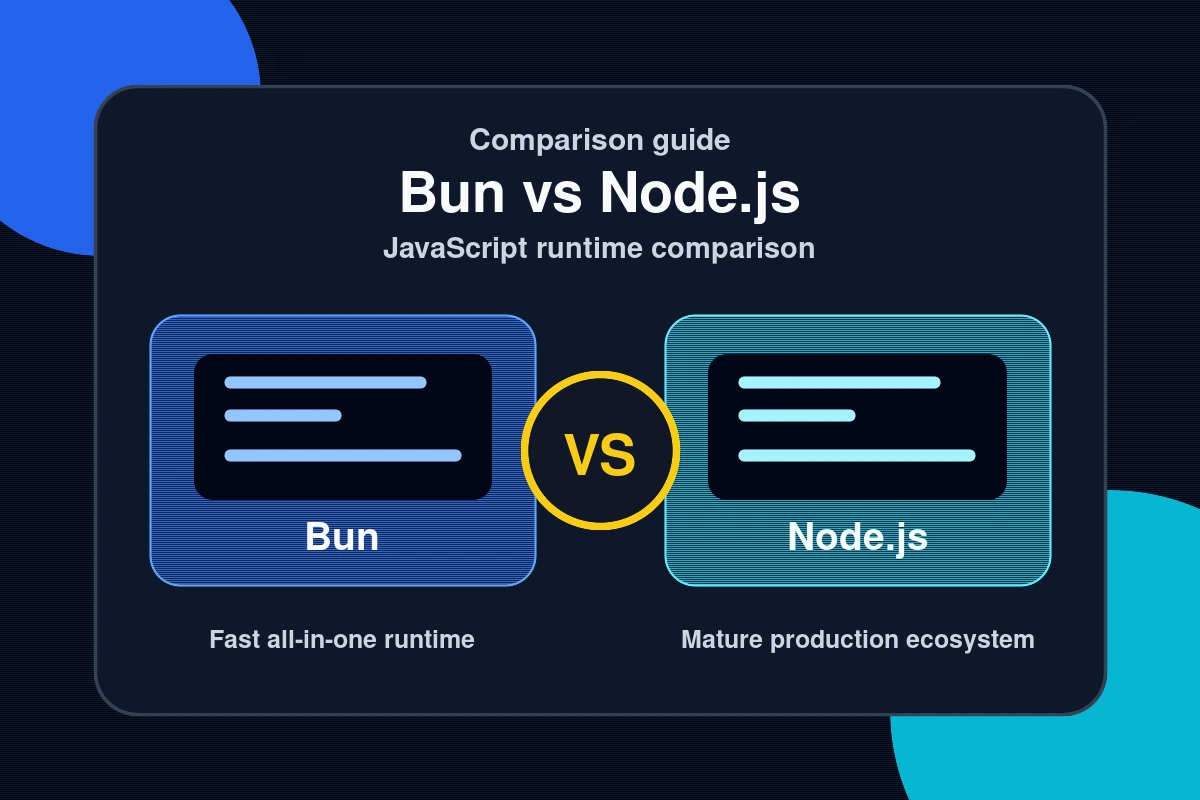 Bun vs Node.js comparison — Fast all-in-one runtime versus Mature production ecosystem