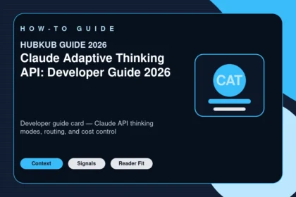 Claude Adaptive Thinking API: Developer Guide 2026 — editorial featured image showing the topic context, key signals, and reader intent