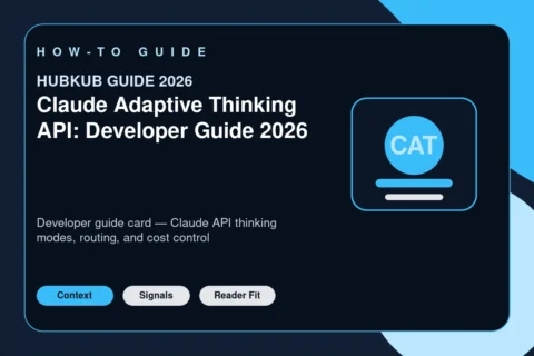 Claude Adaptive Thinking API: Developer Guide 2026 — editorial featured image showing the topic context, key signals, and reader intent