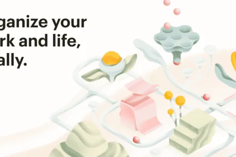 Todoist downloads page and task planning interface