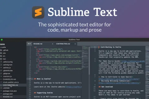 Sublime Text official product hero image