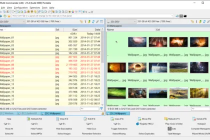 Multi Commander dual-pane Windows file manager screenshot from the official site