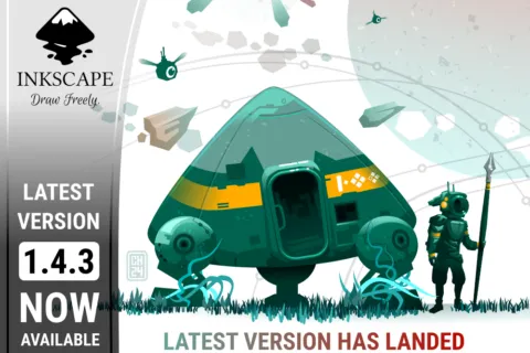 Official Inkscape 1.4.3 release artwork from the official website
