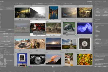 Official darktable lighttable screenshot from the darktable website