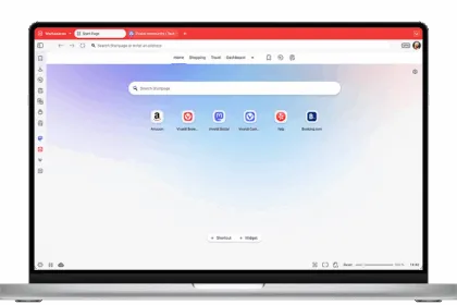 Official Vivaldi browser desktop screenshot from the official download page
