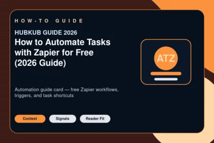 How to Automate Tasks with Zapier for Free (2026 Guide) — editorial featured image showing the topic context, key signals, and reader intent
