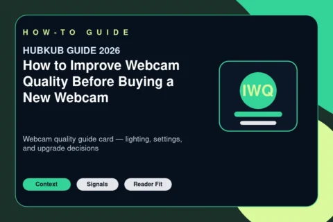 How to Improve Webcam Quality Before Buying a New Webcam — editorial featured image showing the topic context, key signals, and reader intent