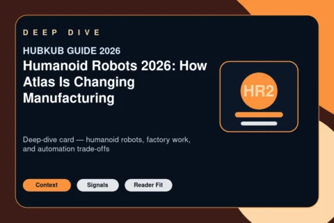 Humanoid Robots 2026: How Atlas Is Changing Manufacturing — editorial featured image showing the topic context, key signals, and reader intent