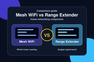 Mesh WiFi vs Range Extender comparison — Whole-home roaming versus Budget signal boost
