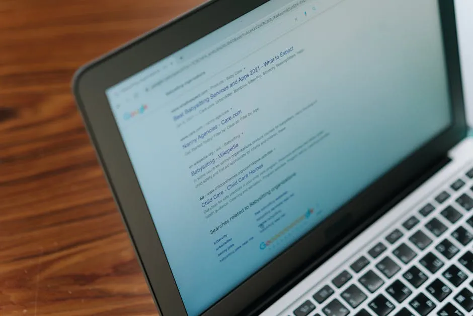 A close-up view of a laptop displaying a search engine page. — Photo by cottonbro studio on Pexels
