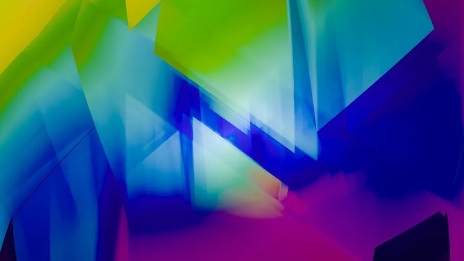 Bright geometric abstract art with neon colors in a digital style. — Photo by Steve A Johnson on Pexels