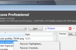 Official Recuva product screenshot from CCleaner showing the Windows recovery interface