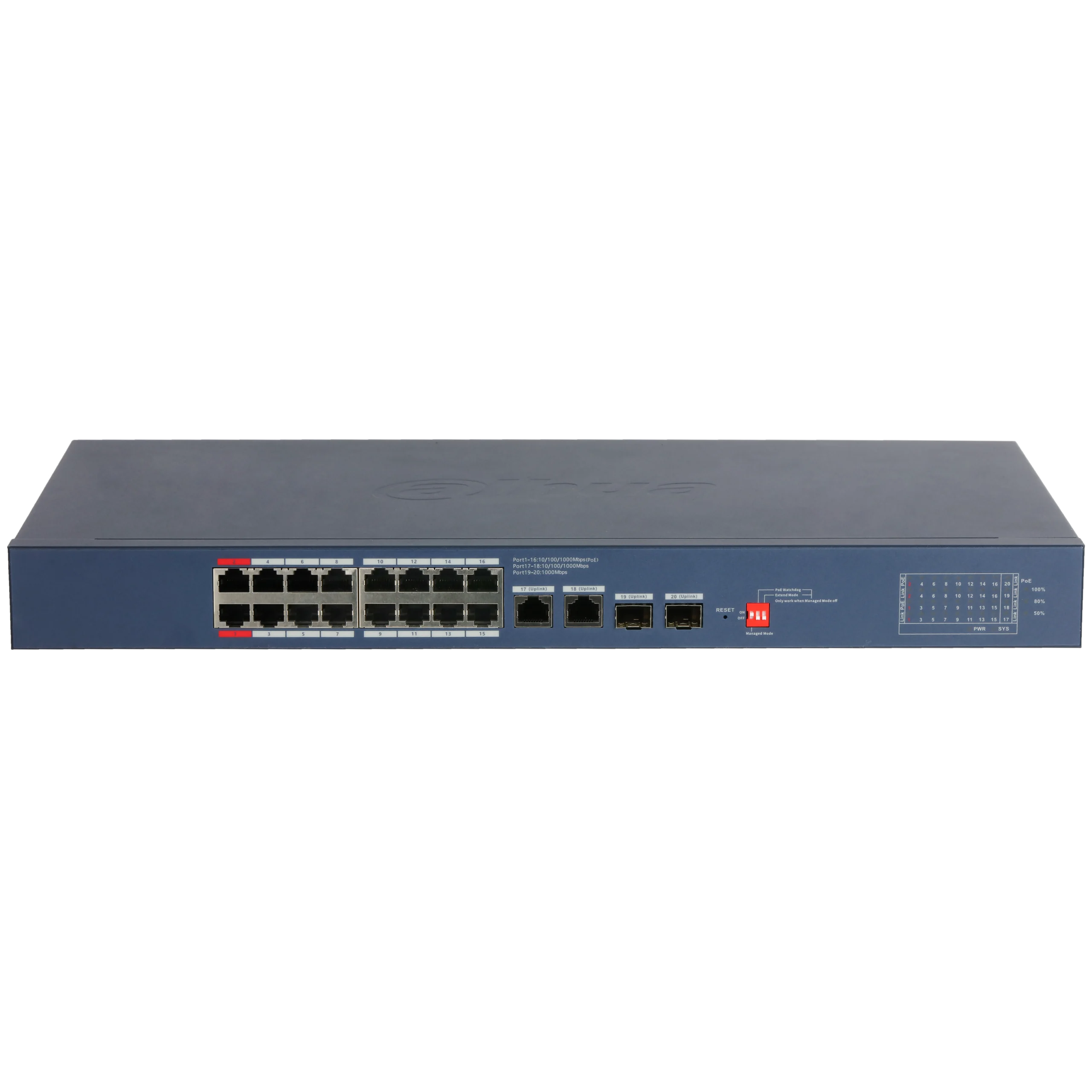DAHUA DH-CS4220-16GT-240-V2 PoE Network Switch รูป 2